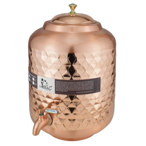 Drvedic Copper Aayurveda Mataka (Glossy Diamond)