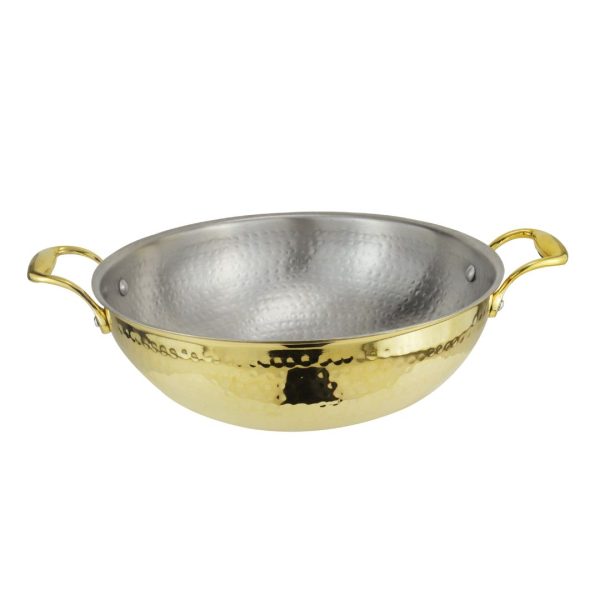 Drvedic Brass Cooking Kadhai - Image 2