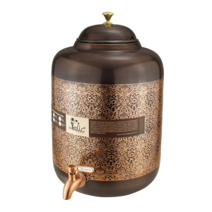 Drvedic Copper Aayurveda Mataka (Antique Carving)