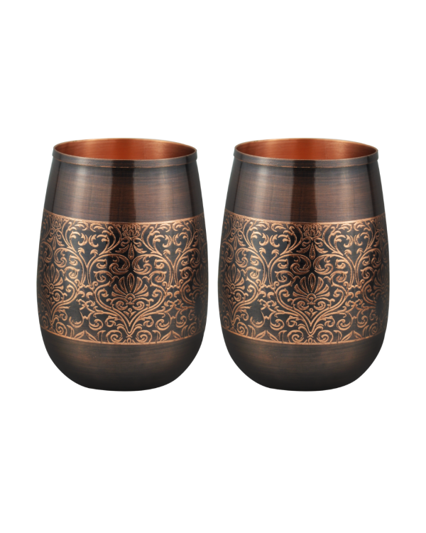 Drvedic Copper Vintage Glass Set - Image 3