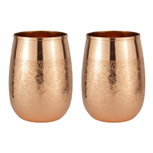 Drvedic Copper Vintage Glass Set