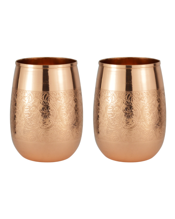 Drvedic Copper Vintage Glass Set