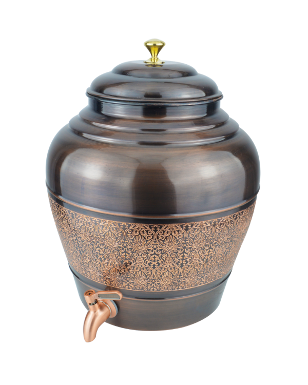 Drvedic Copper Kulfi Mataka (Antique Carving)