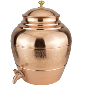 Drvedic Copper Kulfi Mataka (Glossy Carving)