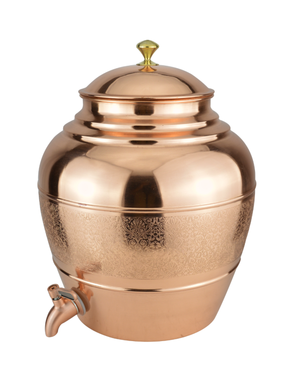 Drvedic Copper Kulfi Mataka (Glossy Carving)